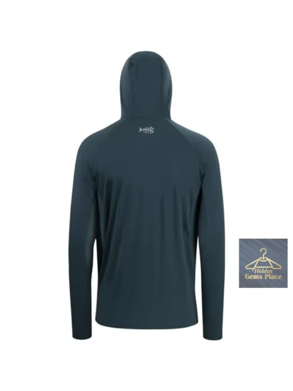UPF 50+ Long Sleeve Fishing Shirt Hoodie with Mask Neck Gaiter, 4-Way Stretch,